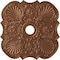 Ekena Millwork Flower Ceiling Medallion (Fits Canopies up to 6 1/4"), 29"OD x 3 5/8"ID x 1 3/8"P, Polished Copper CM29FWPOS - alternate 1